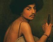 Bisharin Warrior - 让·莱昂·杰罗姆